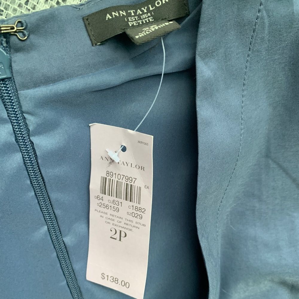 Ann Taylor blue color dress - Size 2P - NWT - Picture 5 of 8